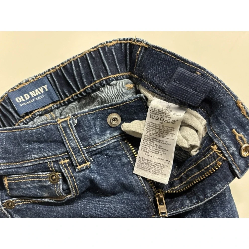 Old Navy Carter's Girls 2T 24M Outfit Denim Jeans and Fleece Hoodie Set